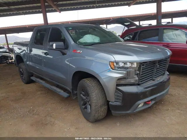 1GCPYFED6KZ424030 — 2019 Chevrolet Silverado 1500 LT Trail Boss, Передняя часть слева (Left Front), фото до ремонта