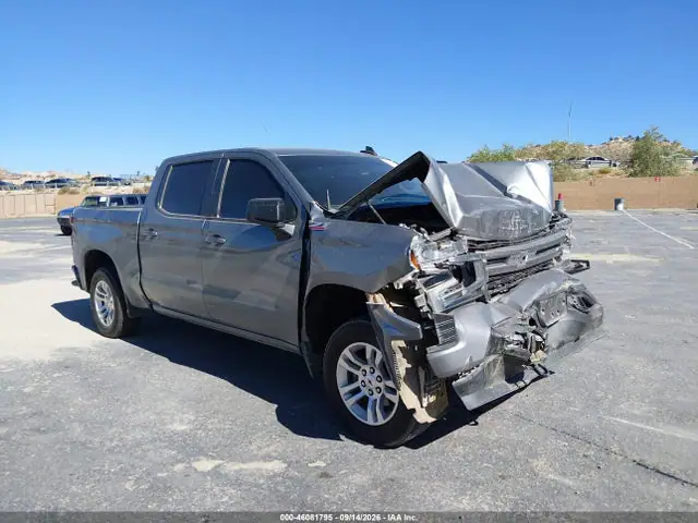 3GCUYEED3NG123085 — 2022 Chevrolet Silverado 1500 Ltd 4WD Short Bed Rst, Передняя часть (Front End), фото до ремонта