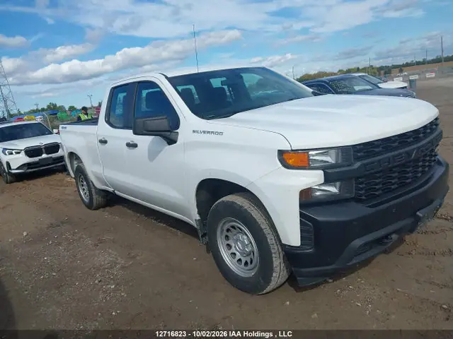 1GCRYAEH2KZ253775 — 2019 Chevrolet Silverado 1500 Work Truck, Град (Hail), фото до ремонта