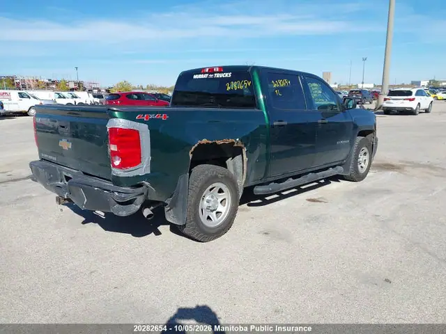 3GCUKPEHXFG393433 — 2015 Chevrolet Silverado 1500 Wt Crew Cab, фото 4 с аукциона IAAI 14.10.2026, Град