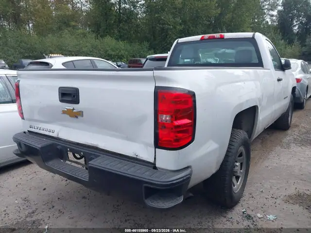 1GCNCNEH6GZ175805 — 2016 Chevrolet Silverado 1500 Wt, фото 4 с аукциона IAAI 30.09.2026, Задняя часть