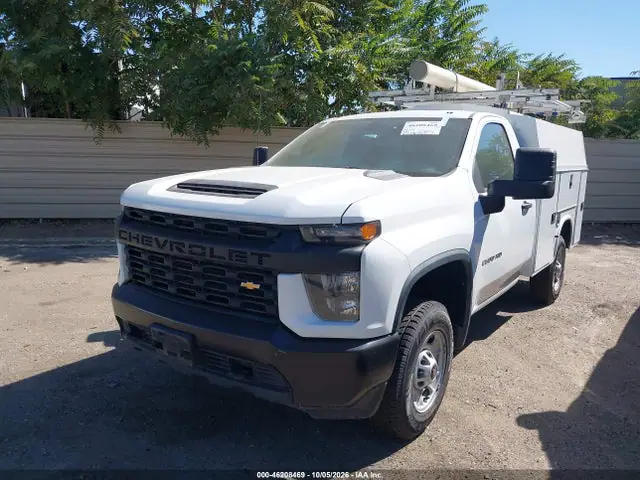 2022 Chevrolet Silverado 2500hd 2wd Long Bed Wt VIN 1GB0WLE75NF342140 фото 2