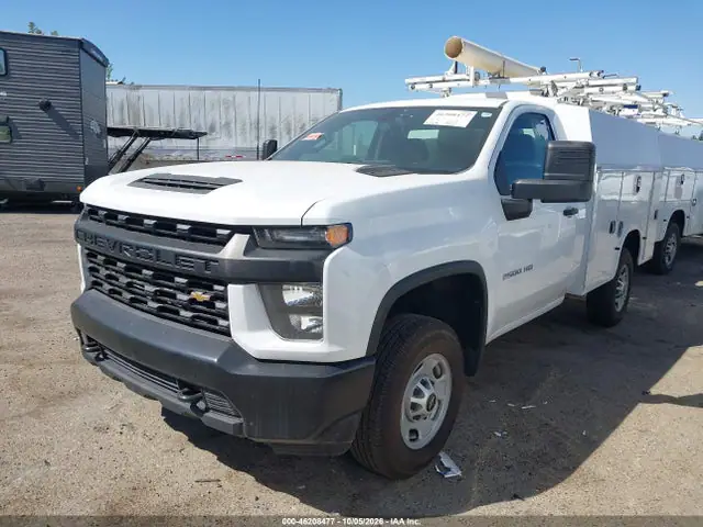 2022 Chevrolet Silverado 2500hd 2wd Long Bed Wt VIN 1GB0WLE71NF342572 фото 2