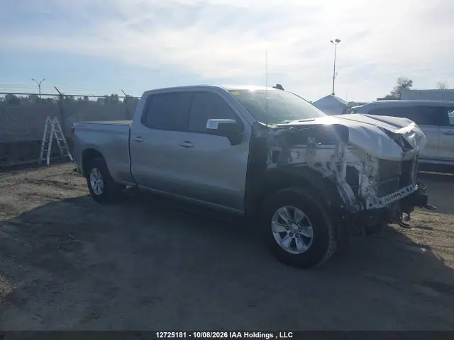 1GCUYDET2MZ320085 — 2021 Chevrolet Silverado K1500 LT, Передняя часть (Front), фото до ремонта
