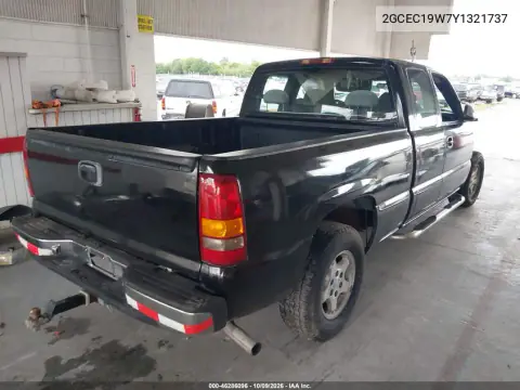 2000 Chevrolet Silverado 1500 Ls VIN 2GCEC19W7Y1321737 фото 4
