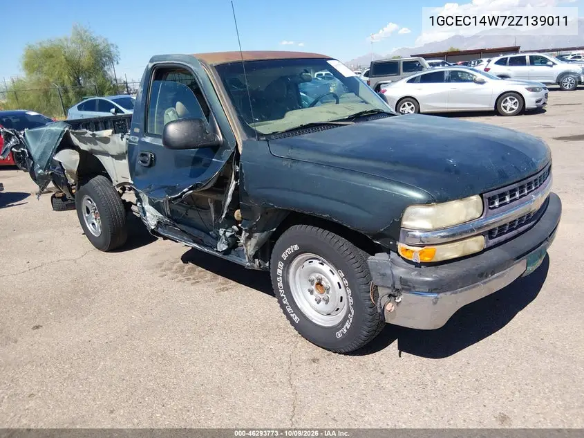 2002 Chevrolet Silverado 1500 VIN 1GCEC14W72Z139011 фото 2