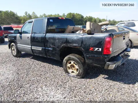 2003 Chevrolet Silverado 1500 Ls VIN 1GCEK19V93E281260 фото 3