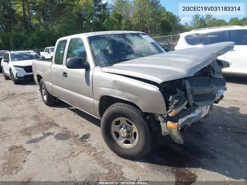 2GCEC19V031183314 — 2003 Chevrolet Silverado, фото 2 с аукциона IAAI, Передняя часть