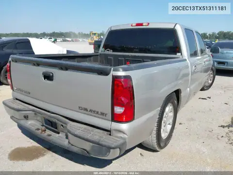 2GCEC13TX51311181 — 2005 Chevrolet Silverado, фото 4 с аукциона IAAI, Передняя часть