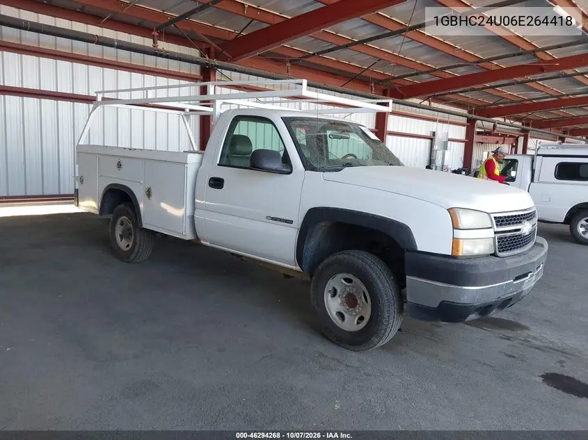 2006 Chevrolet Silverado 2500Hd Work Truck VIN 1GBHC24U06E264418 фото 2