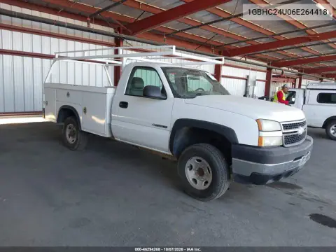 1GBHC24U06E264418 — 2006 Chevrolet Silverado, не указано, фото до ремонта