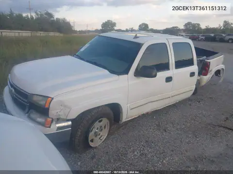 2GCEK13T361151312 — 2006 Chevrolet Silverado, фото 2 с аукциона IAAI, Задняя часть