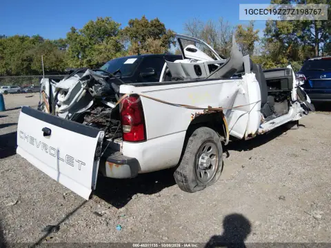 2007 Chevrolet Silverado 1500 Classic Work Truck VIN 1GCEC19Z27Z198767 фото 4