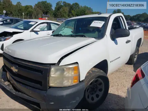 1GCEC14X38Z218306 — 2008 Chevrolet Silverado, фото 2 с аукциона IAAI, Передняя часть