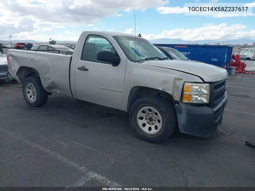 2008 Chevrolet Silverado 1500 Work Truck VIN 1GCEC14X58Z237617 фото 1