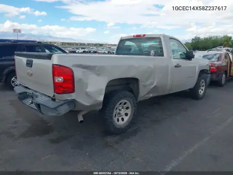 2008 Chevrolet Silverado 1500 Work Truck VIN 1GCEC14X58Z237617 фото 4