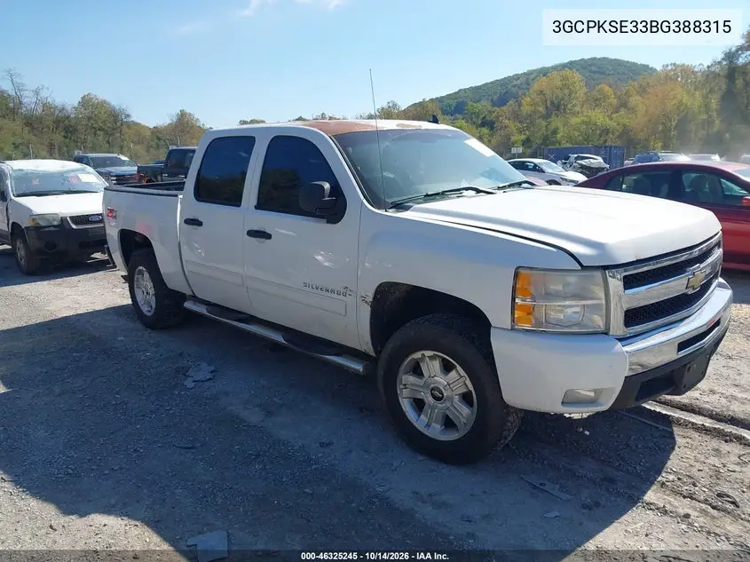 3GCPKSE33BG388315 — 2011 Chevrolet Silverado, фото 2 с аукциона IAAI, Не указано