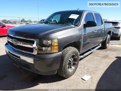 3GCPCREA7BG265623 — 2011 Chevrolet Silverado, фото 2 с аукциона IAAI, Подтопление