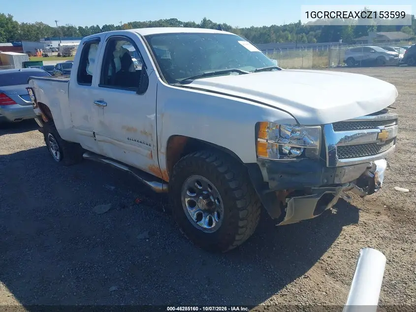 2012 Chevrolet Silverado 1500 Ls VIN 1GCRCREAXCZ153599 фото 1