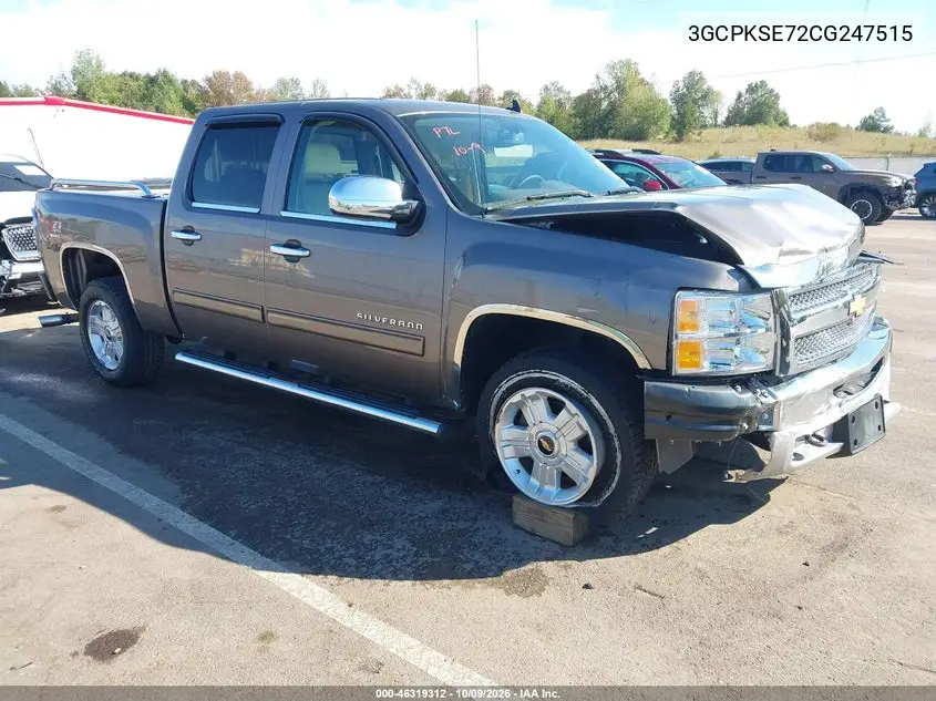 2012 Chevrolet Silverado 1500 Lt VIN 3GCPKSE72CG247515 фото 2