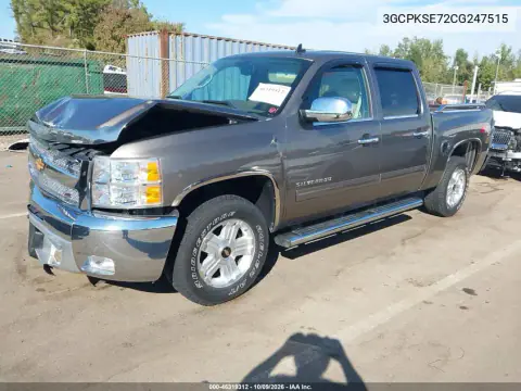 2012 Chevrolet Silverado 1500 Lt VIN 3GCPKSE72CG247515 фото 3