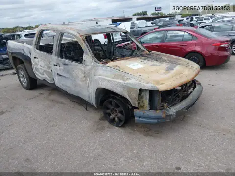 3GCPCREA7DG155853 — 2013 Chevrolet Silverado, Пожар, фото до ремонта
