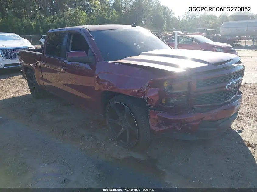 2014 Chevrolet Silverado 1500 1Lt VIN 3GCPCREC6EG270852 фото 1