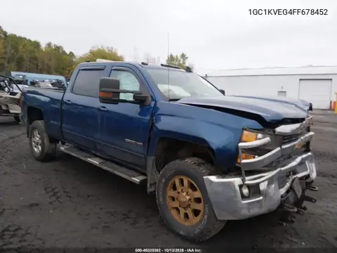 1GC1KVEG4FF678452 — 2015 Chevrolet Silverado, Передняя часть, фото до ремонта