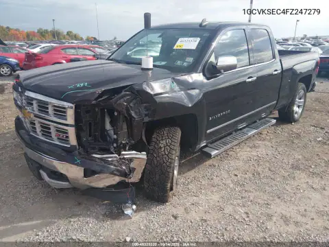 1GCVKSEC4FZ247279 — 2015 Chevrolet Silverado, фото 3 с аукциона IAAI, Передняя часть