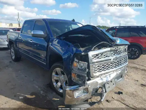 3GCPCSEC3FG513283 — 2015 Chevrolet Silverado, Передняя часть, фото до ремонта