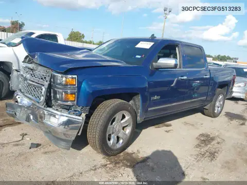 3GCPCSEC3FG513283 — 2015 Chevrolet Silverado, фото 3 с аукциона IAAI, Передняя часть