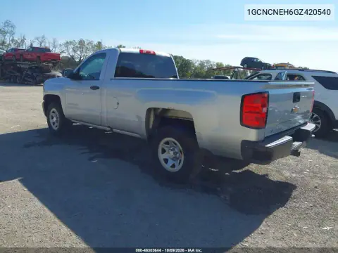 2016 Chevrolet Silverado 1500 Wt VIN 1GCNCNEH6GZ420540 фото 4