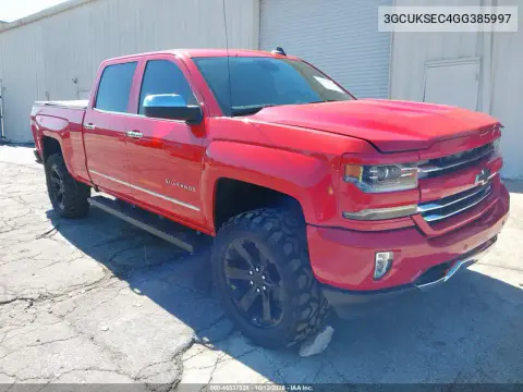 3GCUKSEC4GG385997 — 2016 Chevrolet Silverado, Передний левый, фото до ремонта