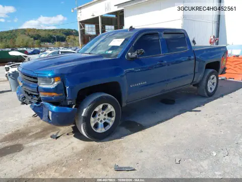 2017 Chevrolet Silverado 1500 2Lt VIN 3GCUKREC4HG452561 фото 3