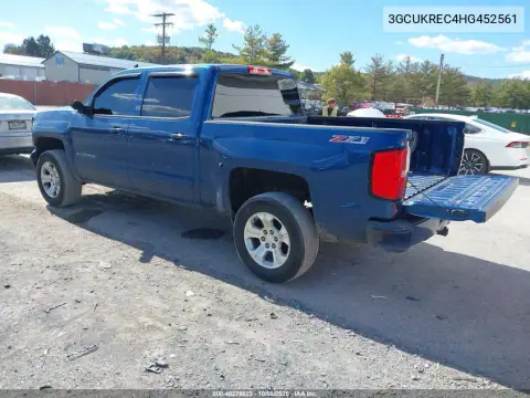 2017 Chevrolet Silverado 1500 2Lt VIN 3GCUKREC4HG452561 фото 4