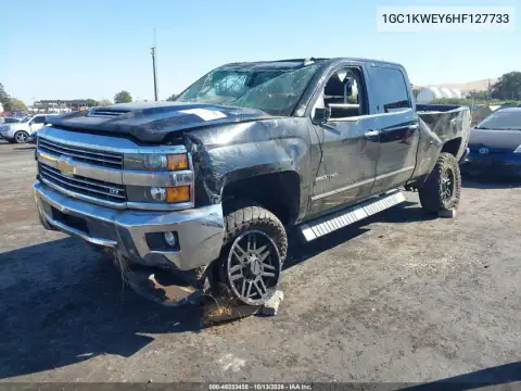 1GC1KWEY6HF127733 — 2017 Chevrolet Silverado, фото 2 с аукциона IAAI, Переворот