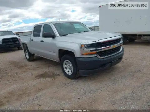 3GCUKNEH5JG483862 — 2018 Chevrolet Silverado, Град, фото до ремонта
