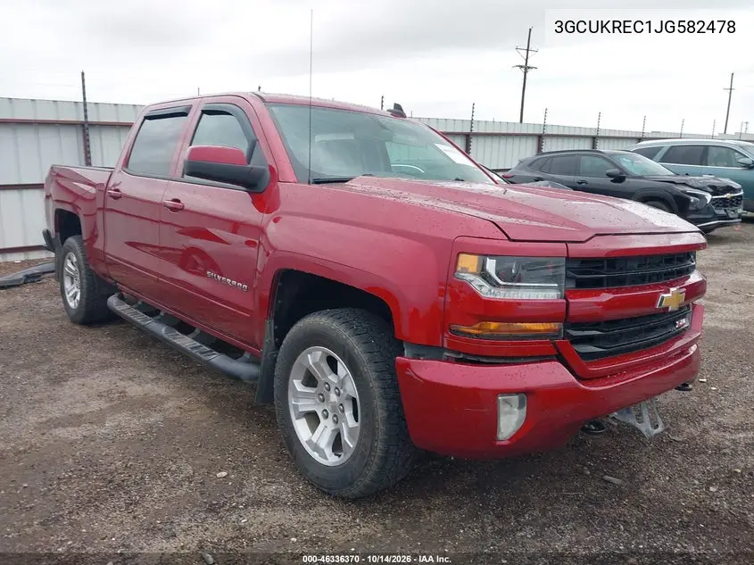3GCUKREC1JG582478 Chevrolet Silverado 2018 — повреждение Левый бок, фото до ремонта