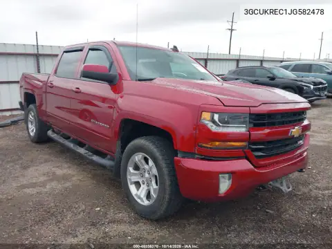 3GCUKREC1JG582478 — 2018 Chevrolet Silverado, Левый бок, фото до ремонта