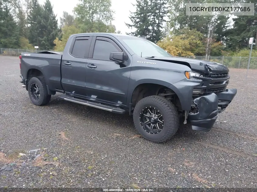 2019 Chevrolet Silverado 1500 Rst VIN 1GCRYEED0KZ177686 фото 2