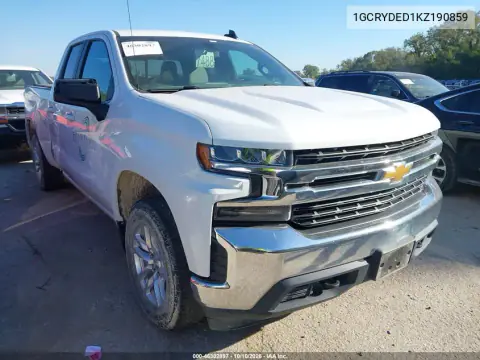1GCRYDED1KZ190859 — 2019 Chevrolet Silverado, Естественный износ, фото до ремонта