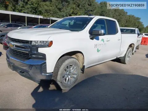 2019 Chevrolet Silverado 1500 Lt VIN 1GCRYDED1KZ190859 фото 3