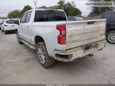 1GCUYHED5KZ139415 — 2019 Chevrolet Silverado, фото 4 с аукциона IAAI, Передняя часть