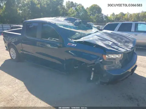 2020 Chevrolet Silverado 1500 4Wd Short Bed Rst VIN 3GCUYEET0LG366583 фото 1