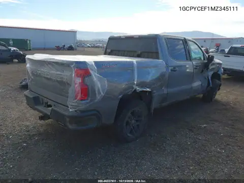 1GCPYCEF1MZ345111 — 2021 Chevrolet Silverado, фото 5 с аукциона IAAI, Боковая часть