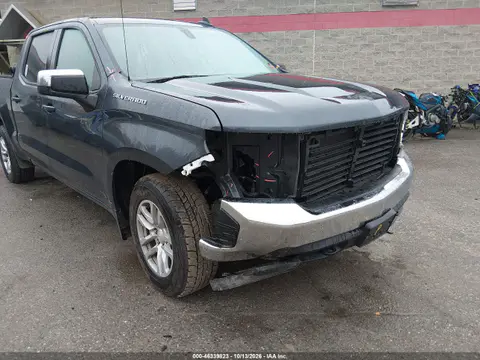 1GCPYJEK7MZ381323 — 2021 Chevrolet Silverado, Передняя часть, фото до ремонта