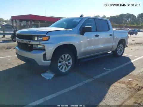 3GCPWBEK4NG181707 — 2022 Chevrolet Silverado, фото 3 с аукциона IAAI, Правый бок