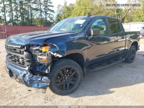 2023 Chevrolet Silverado 1500 4Wd Short Bed Custom VIN 3GCPDBEK8PG118876 фото 3