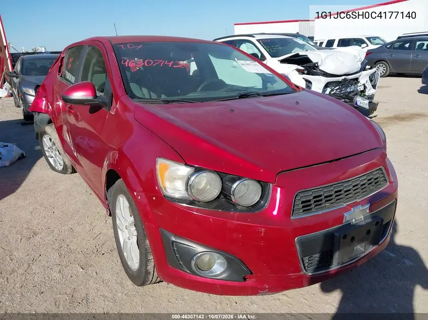 2012 Chevrolet Sonic 2Lt VIN 1G1JC6SH0C4177140 фото 1