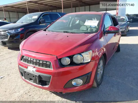 2012 Chevrolet Sonic 2Lt VIN 1G1JC6SH0C4177140 фото 2